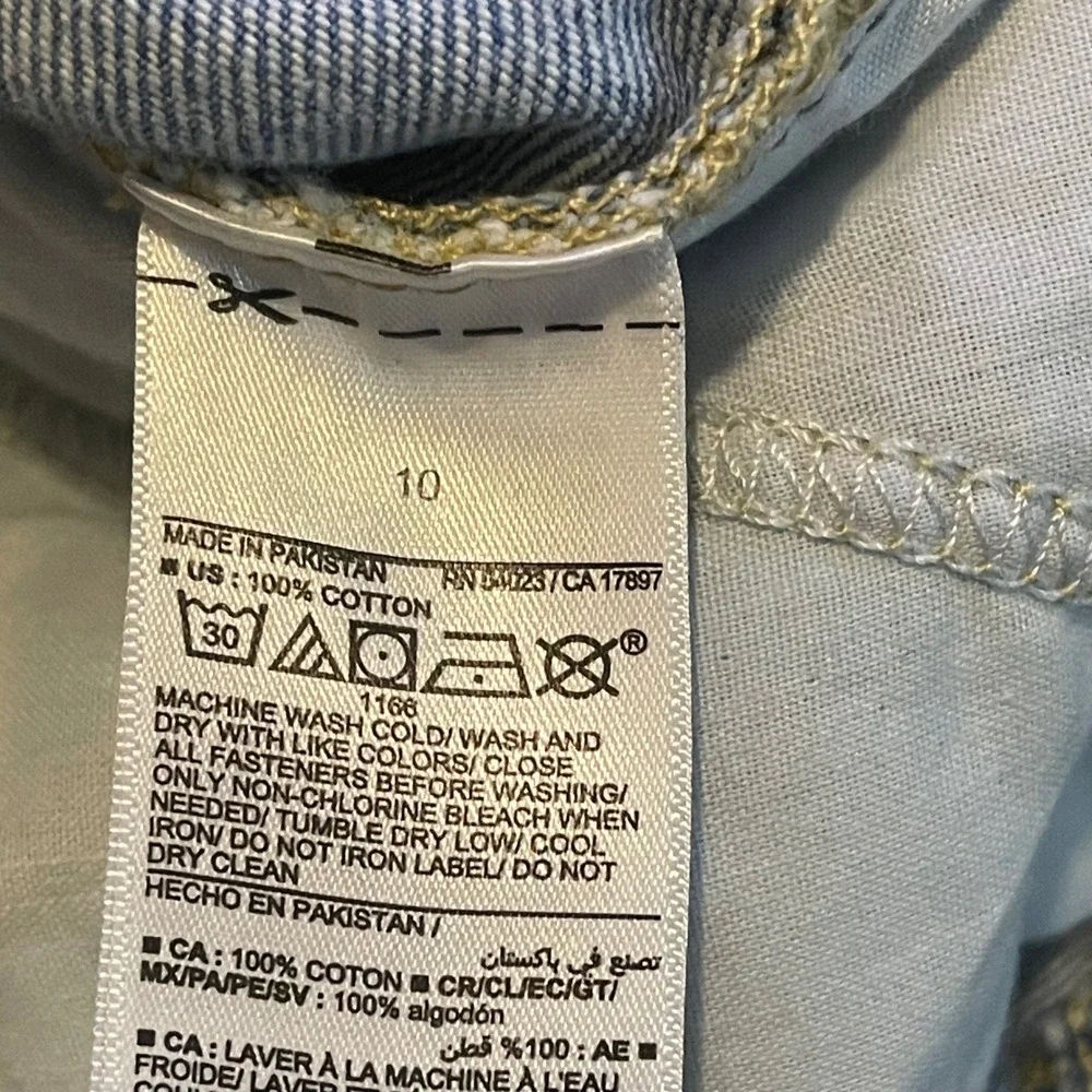 Old Navy Jeans Womens 10 Blue Baggy Wide Leg Cargo Drapey Denim High Rise 33x29